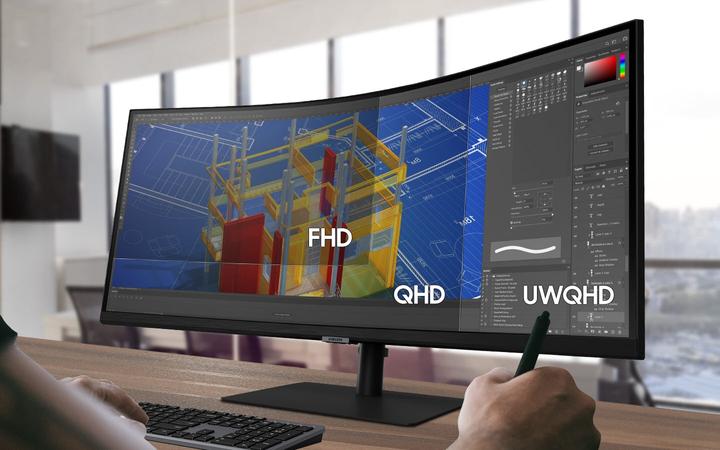 Actual product image Samsung S65UA (3440 x 1440 pixels, 34")