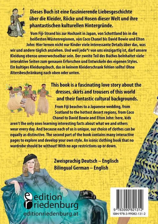 Actual product image Kleider sind für alle da! Das Kinderbuch für eine kunterbunte Kleidungswahl, egal wer du bist. (English, German, Sarah Herbig-Buttula, Anika Slawinski, 2023)