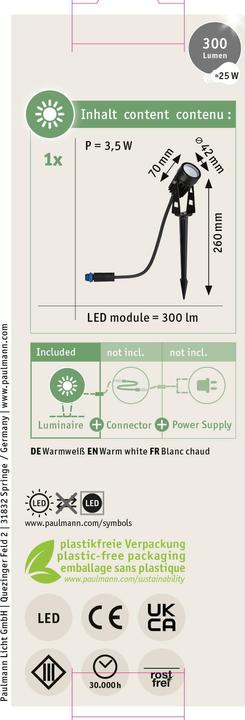 Produktbild Paulmann Plug & Shine LED (150 lm, IP65)