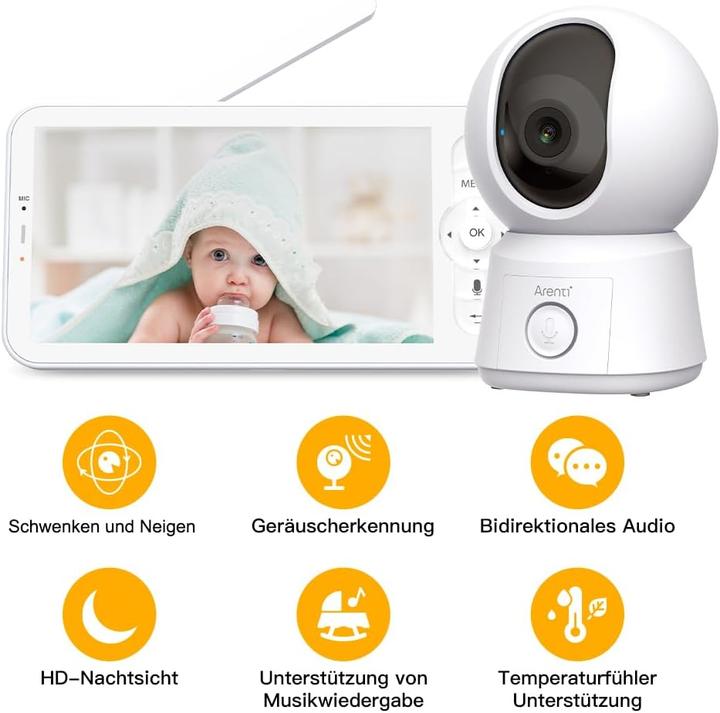 Produktbild Arenti Alnanny BC12S Kit (Babyphone mit Kamera, 10 m)