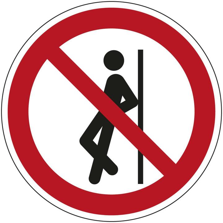 Immagine prodotto Brady Cartello di sicurezza ISO - Vietato sporgersi