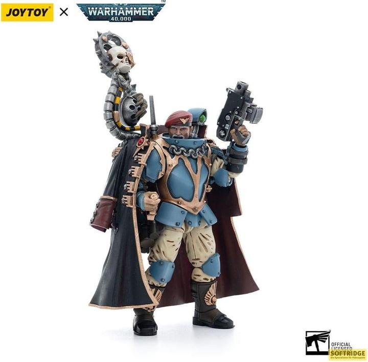 Image du produit Joy Toy Warhammer 40k figurine 1/18 Astra Militarum Tempestus Scions Command Squad 55th Kappic Eagles Tempes