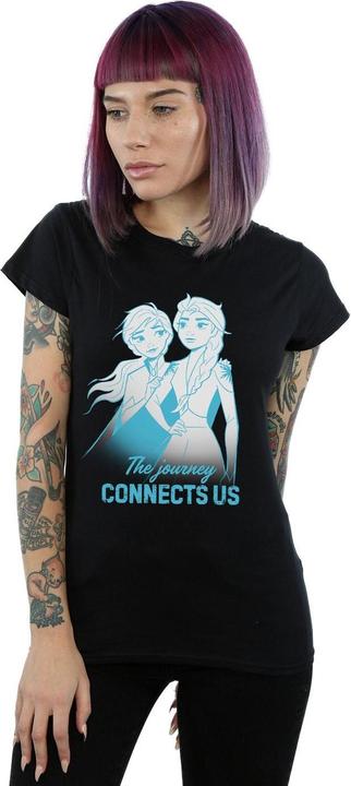 Image du produit Disney - T-shirt FROZEN ELSA AND ANNA THE JOURNEY CONNECTS US - Femme (XXL)
