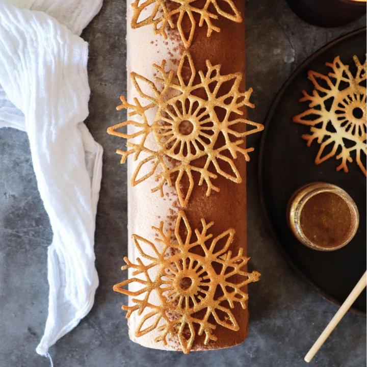 Actual product image ScrapCooking Baking tin for cake topper Christmas snowflakes