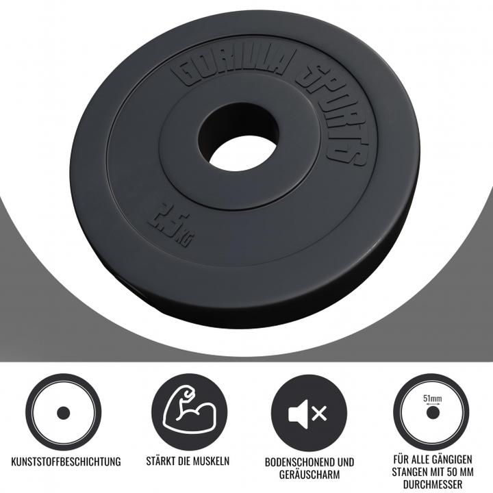 Image du produit Gorilla Sports Disque d'haltères Olympia (1 x 2,5 kg)
