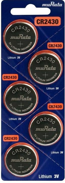 Productafbeelding Murata Lithium knoopcel (5 Pcs., CR2430, 300 mAh)