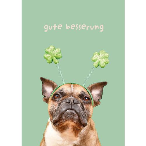 Immagine prodotto Geschenkidee Biglietto d'auguri cane guarisci presto