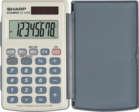 Immagine prodotto Sharp Calcolatrice tascabile EL-243E (Batterie)