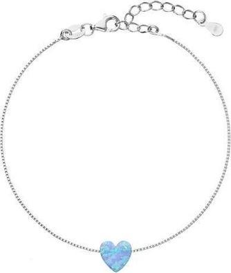 Evolution Group Gentle bracelet with synthetic opal 13018.3 (L) (Synthetischer Opal)