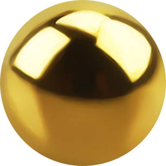 Produktbild Star Piercing Kugel vergoldet (Chirurgenstahl 316L)