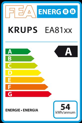 Label énergétique Krups Ea8161