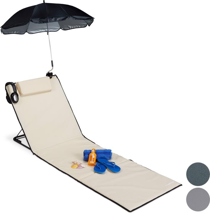Relaxdays Tapis de plage (170 cm)