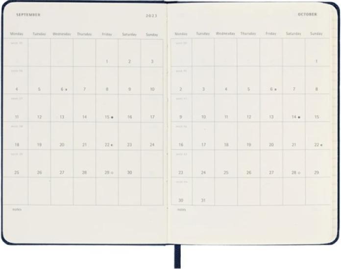 Produktbild Moleskine Notizkalender (A6, Pocket, Englisch)