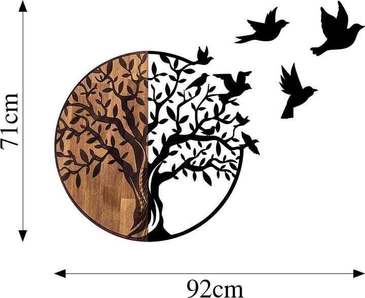 Produktbild Wallxpert Birds Tree (92 x 71 cm)