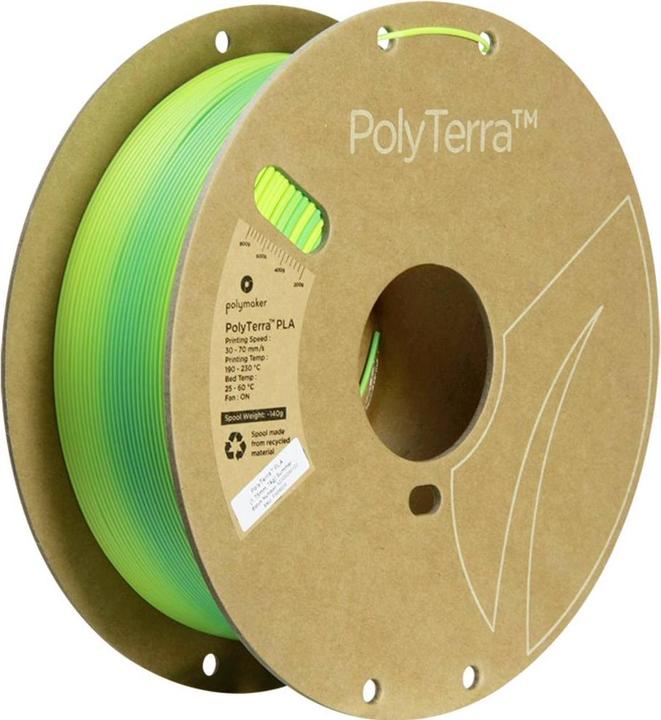 Productafbeelding Polymaker Polyterra PLA (1,75 mm, 1 kg) (PLA, 1.75 mm, 1000 g, Veelkleurig)