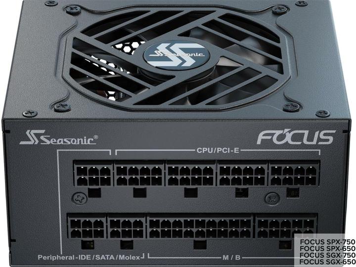 Actual product image Seasonic Power supply 750W FOCUS-SGX-750 Modular (80+Gold) (750 W)