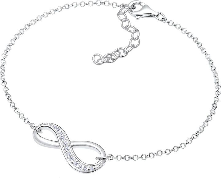 Actual product image Elli mit Infinity Symbol und Zirkonia Kristallen (18 cm, Sterling Silver)