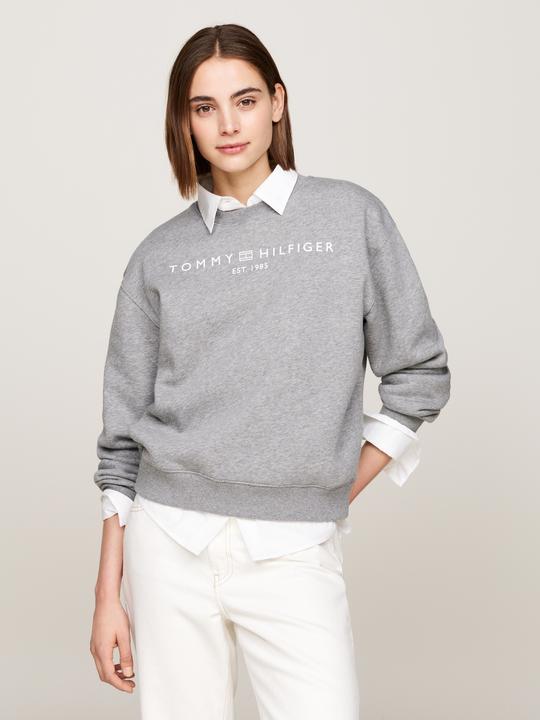 Image du produit Tommy Hilfiger Regular Sweatshirt Dames - Grijs - Maat S (S)