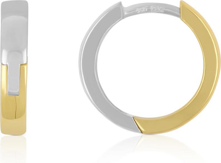 Image du produit Muau Créoles (750, Or blanc, Or jaune 18 K)