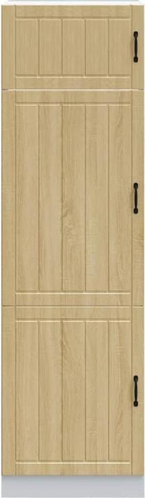 Produktbild VidaXL Küchenschrank Lucca Sonoma-Eiche Holzwerkstoff hoher Küchenschrank (60 x 57 x 207 cm)