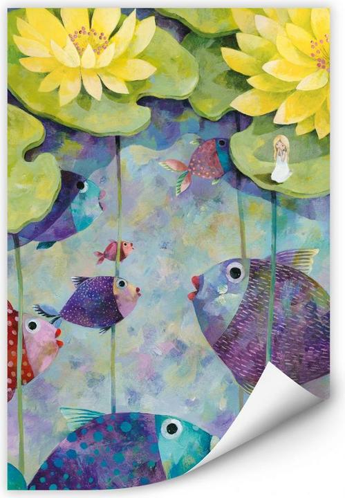 Immagine prodotto Trenddeko Blanz - Ninfee gialle (20 x 30 cm)