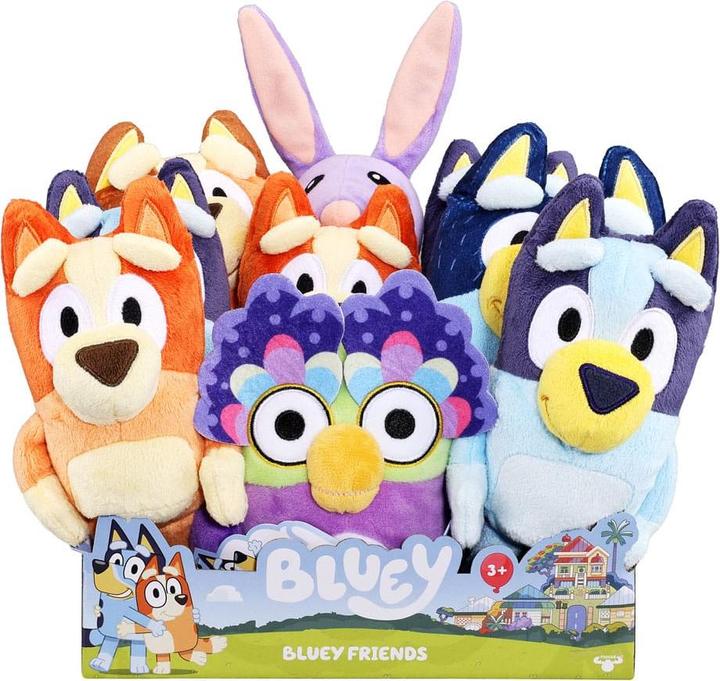 Image du produit Moose Bluey Plüsch assossrtiert / 2-fach ass., Bluey oder Bingo, 20 cm hoch, ab 3 Jahren (20 cm)