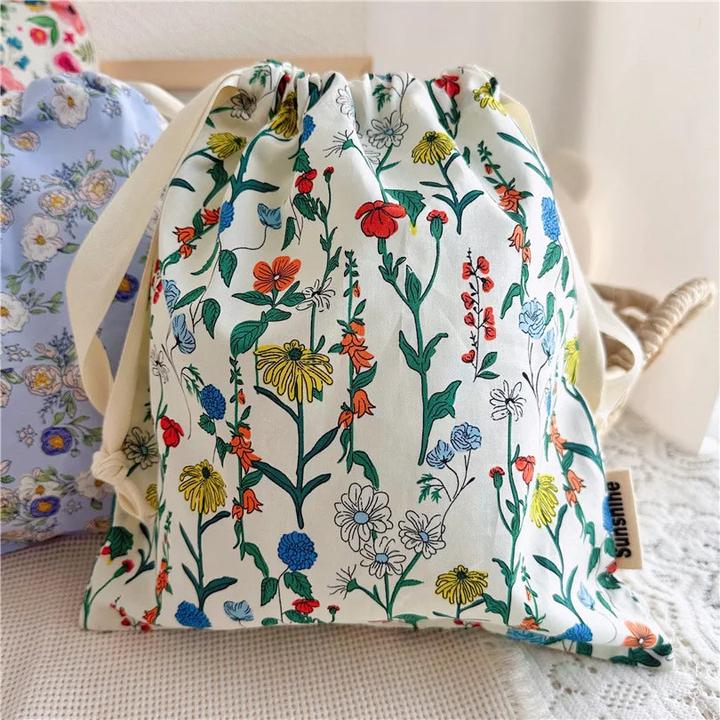 Only-Bags.Store Portable Organizer für Unterwäsche Socken BH Baumwolle Make-up Tasche Travel Drawstring Taschen Ins