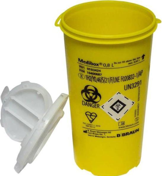 Actual product image Medibox Cannula collector 0.8l