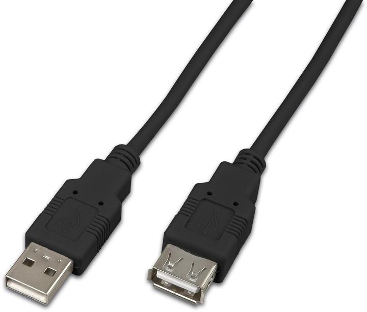 Actual product image Wirewin USB 2.0 extension cable: up to 480Mbps (0.50 m, USB 2.0)