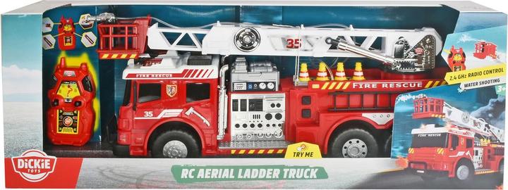 Actual product image Dickie Fire engine with ladder and water shower