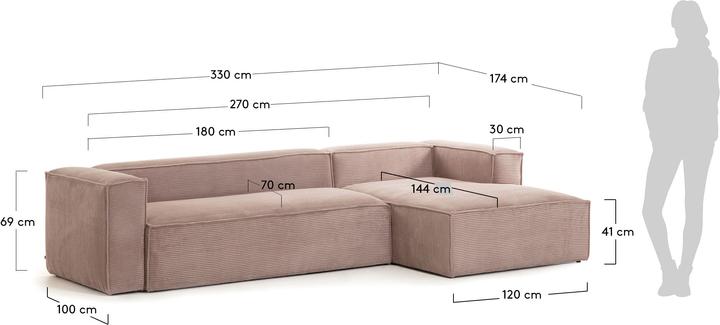 Image du produit Kave Home Blok (5 places, Canapé d'angle, Grand canapé)