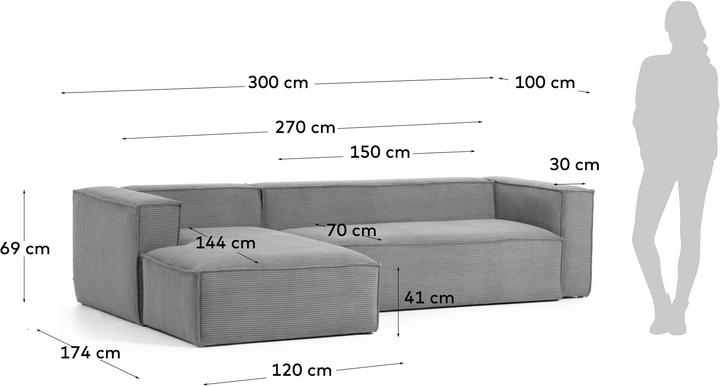 Image du produit Kave Home Blok (Canapé d'angle, 4 places)