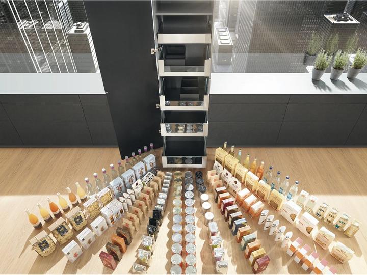 Produktbild Blum Space Tower Legrabox free | Mit Glas, 40kg NL500mm, KB 600mm | Oriongrau
