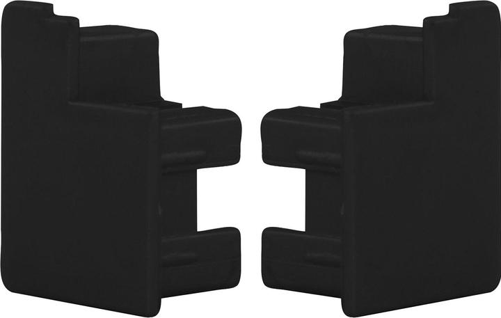 Knoke SMART CASE cover cap set for surface mounting, black plastic (1 pcs.)