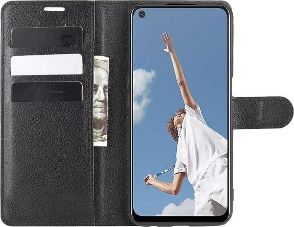 Actual product image MU Classic Litchi Leather Bookcover Series (Oppo A52)