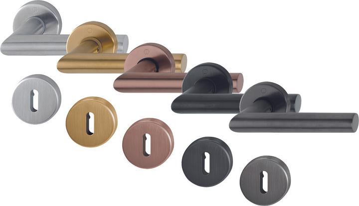 Actual product image Hoppe Handle set E1400Z/E42KV/E42KVS Amsterdam SecuSan (Door set)