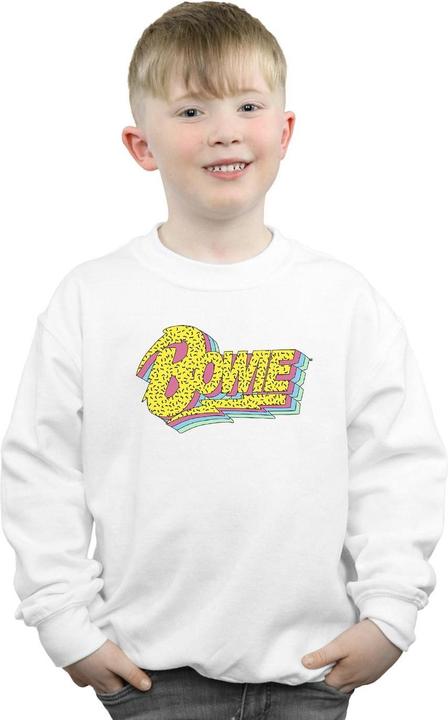 Actual product image David Bowie Boys Moonlight 90s Logo Sweatshirt (140, 146)