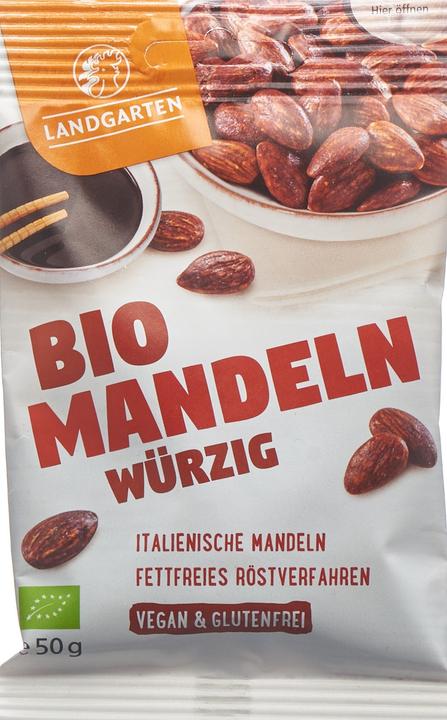 Actual product image Landgarten Almonds Spicy Organic (50 g)