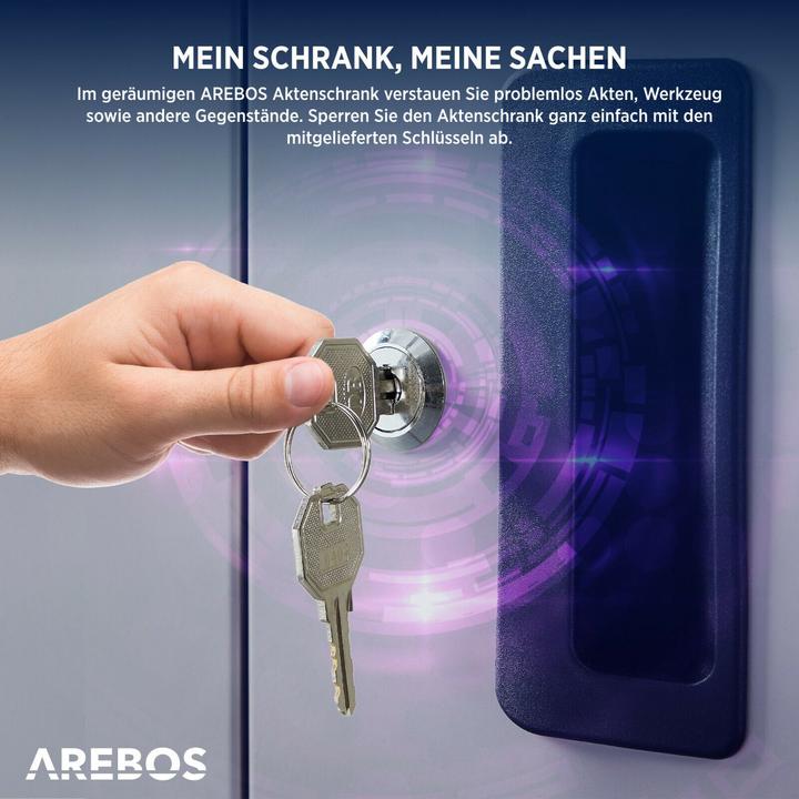 Actual product image Arebos File cabinet (90 x 40 x 90 cm)