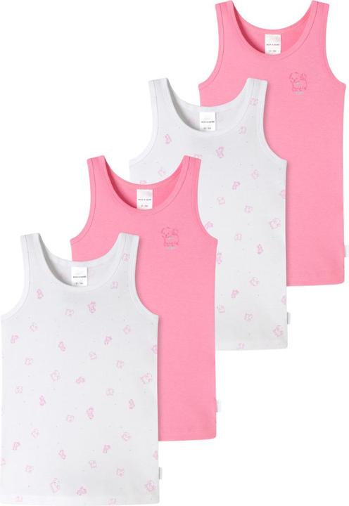 Produktbild Schiesser 4er Pack Kids Girls Feinripp Organic Cotton Unterhemd (140)