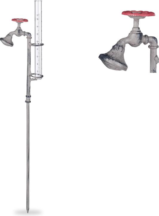 Relaxdays Regenmesser Wasserhahn