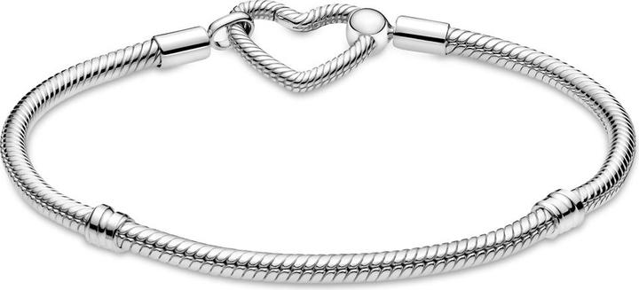 Immagine prodotto Pandora Bracciale Moments Snake Chain Heart Clasp (17 cm, Argento 925)