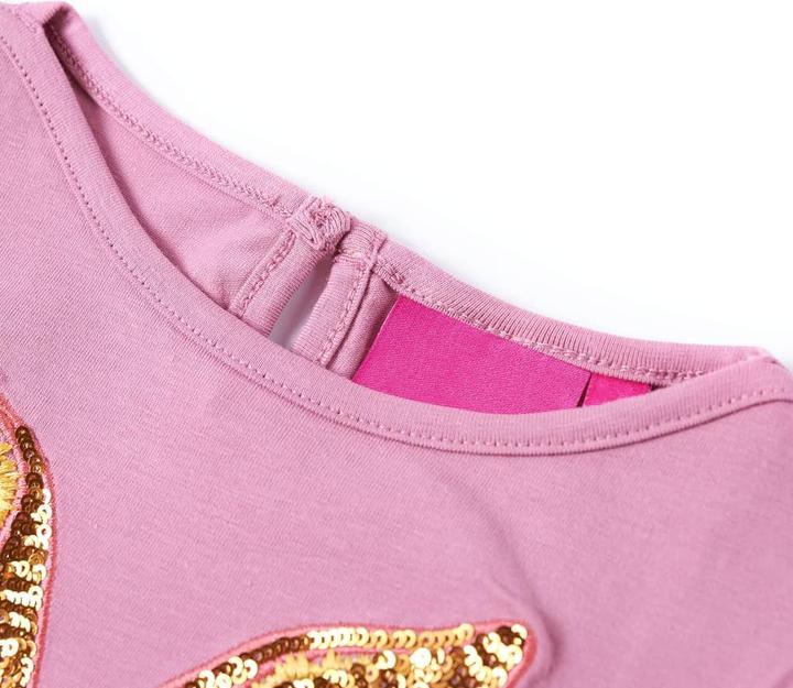 Produktbild VidaXL Kinder-Langarmshirt Dunkelrosa 104,Material: 95 % Baumwolle (104)