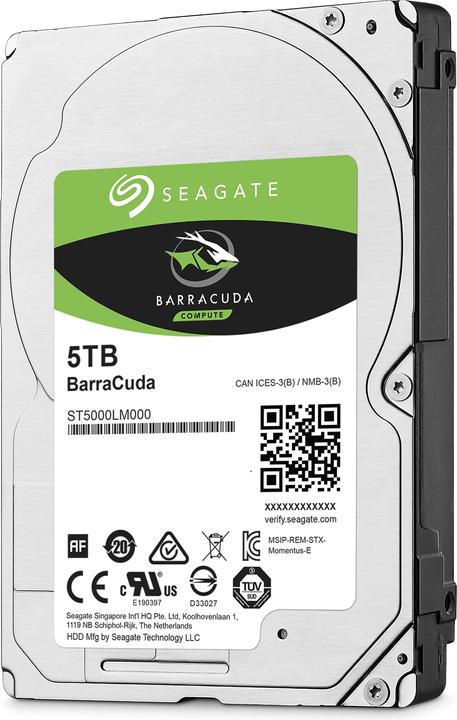 Produktbild Seagate BarraCuda (5 TB, 2.5", SMR)