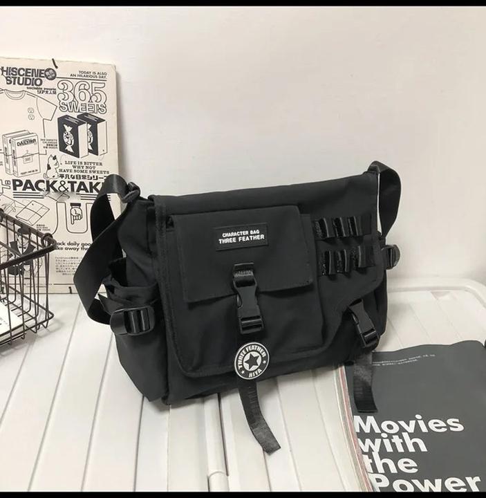 Produktbild Only-Bags.Store Umhängetaschen Nylon Postman Student Schulter Messenger Bag Grosse Satchel Fashion Bookbag Grosse