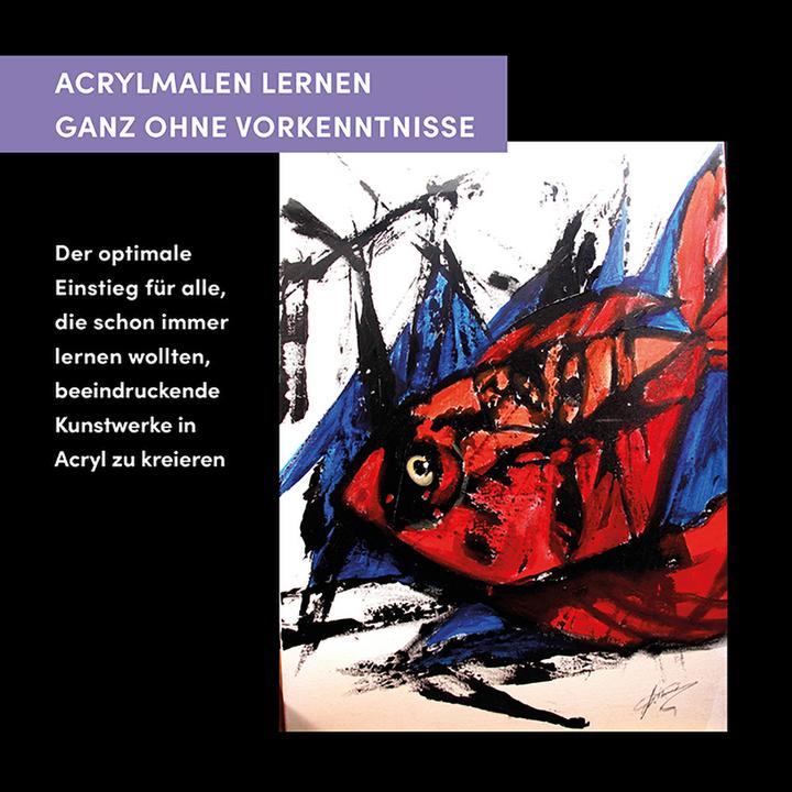 Produktbild Der ultimative ACRYLMALKURS für Einsteiger (Deutsch, frechverlag, 2025)