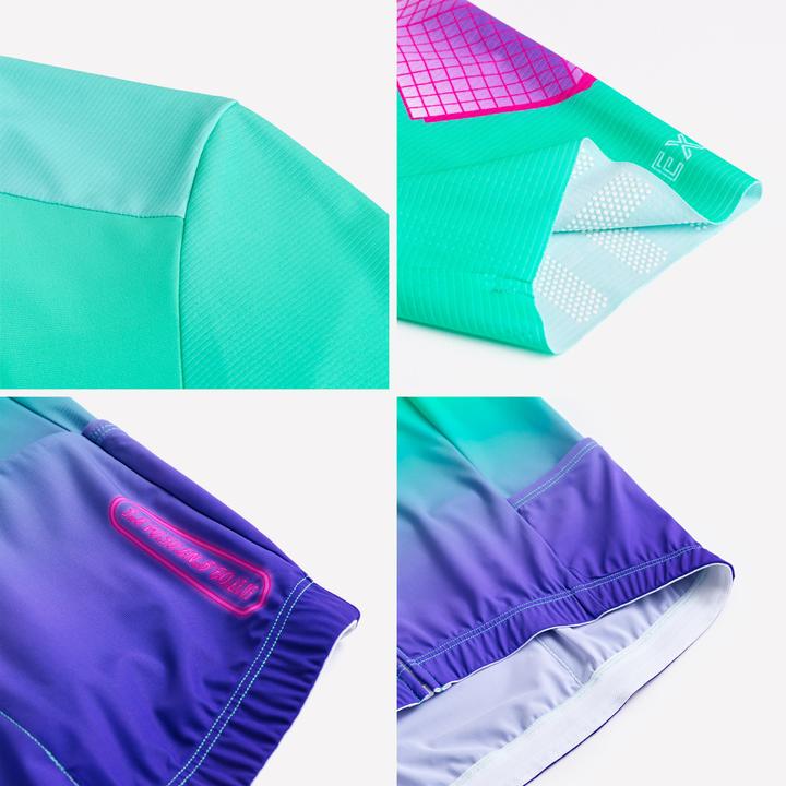 Immagine prodotto Van rysel Radtrikot Rennrad kurzarm Sommer Racer 2 Aquamarin (S)
