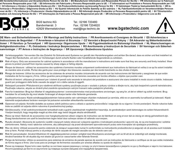 Immagine prodotto BGS Pannello di uscita pneumatico | 2 uscite | per sistema di stoccaggio combinato