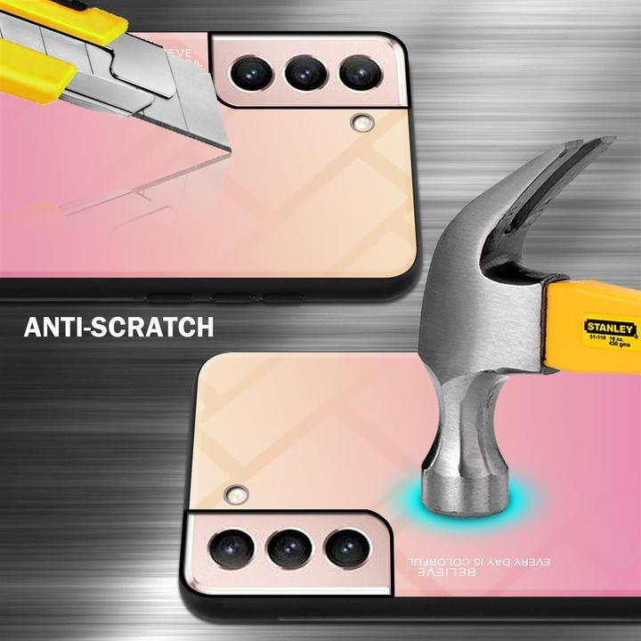 Image du produit Cadorabo Couverture en verre TPU 2 couleurs (Samsung Galaxy S21 5G)