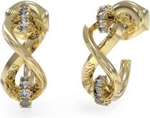 Actual product image Guess Stylish gold-plated earrings Endless Dream JUBE03272JWYGT/U